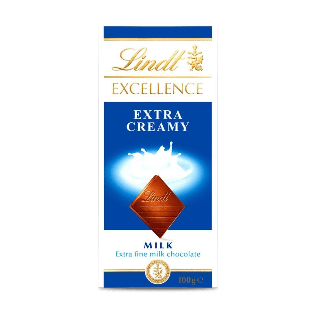 Lindt Excellence Extra Creamy Milk 100g Chocolates Snackzack Online India 5136